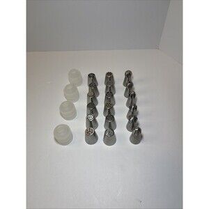 Lot of 18 Russian Cake Decorating Piping Tips, Stainless Steel